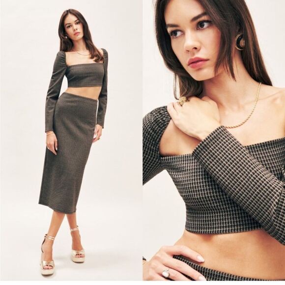 Reformation Ladue Knit Two Piece Size XL NWT $218 - Picture 2 of 9